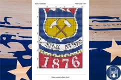 PDF Cross Stitch Pattern - Seal of Colorado Product Image 3