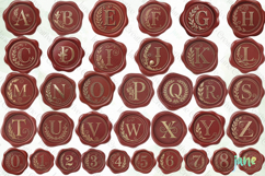 Seal Wax Letter Stamp Sublimation Bundle Product Image 4