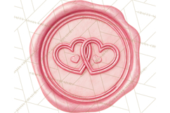 Valentine Wax Seal PNG, Cupid Hearts Clipart Product Image 5