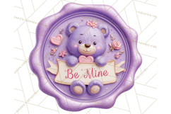 Valentine Wax Seal PNG, Cupid Hearts Clipart Product Image 4