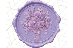 Valentine Wax Seal PNG, Cupid Hearts Clipart Product Image 5
