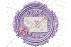 Valentine Wax Seal PNG, Cupid Hearts Clipart Product Image 3