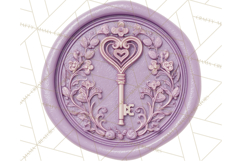 Valentine Wax Seal PNG, Cupid Hearts Clipart Product Image 5