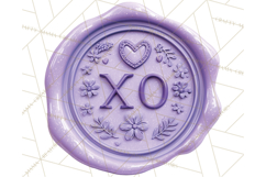 Valentine Wax Seal PNG, Cupid Hearts Clipart Product Image 2
