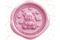 Valentine Wax Seal PNG, Cupid Hearts Clipart Product Image 2