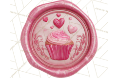 Valentine Wax Seal PNG, Cupid Hearts Clipart Product Image 4