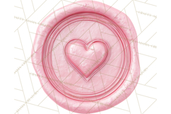 Valentine Wax Seal PNG, Cupid Hearts Clipart Product Image 5