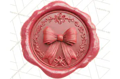 Valentine Wax Seal PNG, Cupid Hearts Clipart Product Image 2