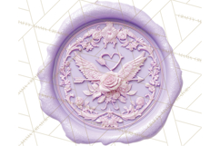 Valentine Wax Seal PNG, Cupid Hearts Clipart Product Image 2