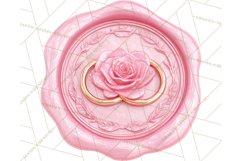 Valentine Wax Seal PNG, Cupid Hearts Clipart Product Image 3