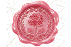 Valentine Wax Seal PNG, Cupid Hearts Clipart Product Image 5