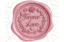 Valentine Wax Seal PNG, Cupid Hearts Clipart Product Image 2