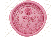 Valentine Wax Seal PNG, Cupid Hearts Clipart Product Image 3