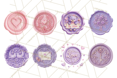 Valentine Wax Seal PNG, Cupid Hearts Clipart Product Image 4