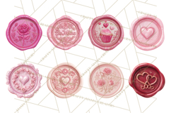 Valentine Wax Seal PNG, Cupid Hearts Clipart Product Image 5