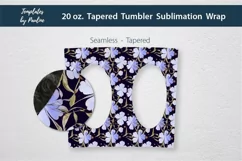 Seamless 4-leaf Clover Sublimation Wrap for 20 oz Skinny Oval Photo Tumbler 