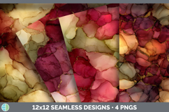 GorgeousSeamless Autumn Alcohol Ink Textured Background Papers design.