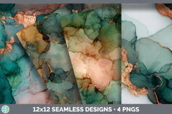 GorgeousSeamless Autumn Alcohol Ink Textured Background Papers design.
