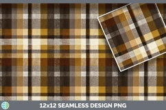 GorgeousSeamless Autumn Flannel Textured Background Papers design.