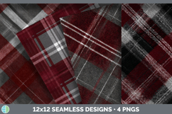 GorgeousSeamless Autumn Flannel Textured Background Papers design.