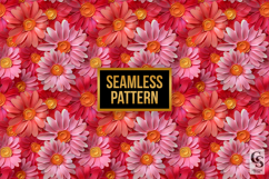 3D Acrylic Paint Flowers Seamless Patterns Product Image 4