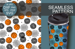 Background Basketball backdrop SVG Seamless pattern Sport Product Image 1