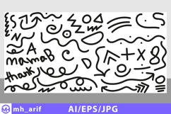 Hand drawn memphis design elements Product Image 1