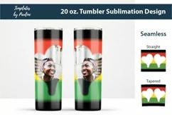 Seamless juneteenth Photo Tumbler Wraps