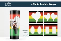 Seamless juneteenth Photo Tumbler Wraps