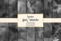 Seamless Black Watercolor Textures Product Image 1