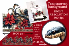 Seamless Border Year of the Snake PNG Product Image 2