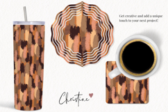 Seamless Brown Brushstroke Digital Paper Product Image 3