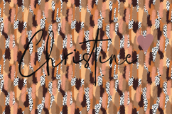 Seamless Brown Dalmatian Brushstroke Digital Paper Product Image 4