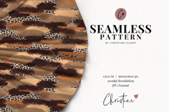 Seamless Mama Leopard Print Brushstroke Digital Paper Product Image 2