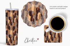 Seamless Mama Leopard Print Brushstroke Digital Paper Product Image 3