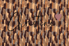 Seamless Mama Leopard Print Brushstroke Digital Paper Product Image 4