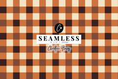 Seamless Brown Checkered Digital Paper Product Image 1