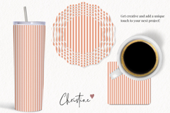 Seamless Brown Stripes Digital Paper Product Image 3