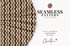 Seamless Brown Chevron Digital Paper Product Image 2
