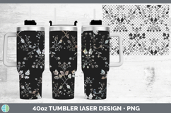 GorgeousSeamless Christmas Laser 40oz Tumbler design.