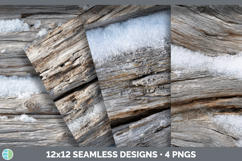 GorgeousSeamless Christmas Winter Textured Background Papers design.