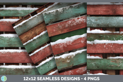 GorgeousSeamless Christmas Winter Textured Background Papers design.