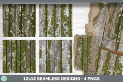 GorgeousSeamless Christmas Winter Textured Background Papers design.
