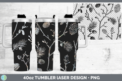 GorgeousSeamless Christmas Laser 40oz Tumbler design.