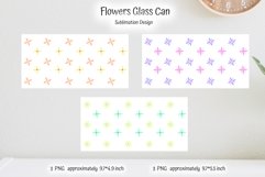 seamless colorful  floral pattern for beer glass can sublimation