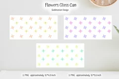 seamless colorful  floral pattern for beer glass can sublimation