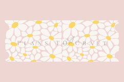 seamless daisy pattern coffee glass wrap svg glass mug svg presized for 11oz and 15oz glass ready to cut and sublimation files