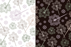 Background dandelions backdrop SVG Seamless pattern Flowers Product Image 3