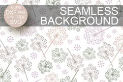 Background dandelions backdrop SVG Seamless pattern Flowers Product Image 1