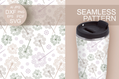 Background dandelions backdrop SVG Seamless pattern Flowers Product Image 1